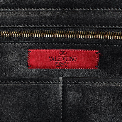 Valentino Garavani Vitello Medium Rockstud Tote Black 6 of 8