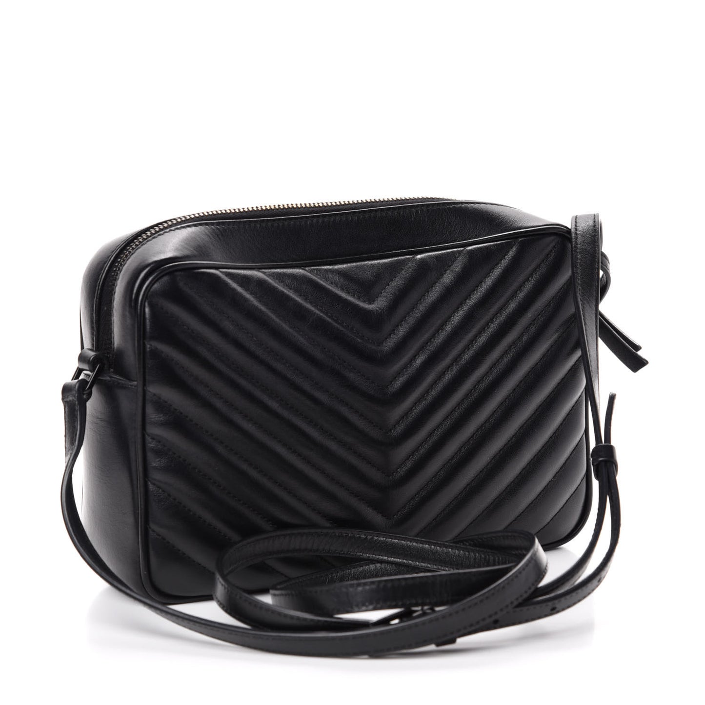 Calfskin Matelasse Monogram Lou Camera Bag Black