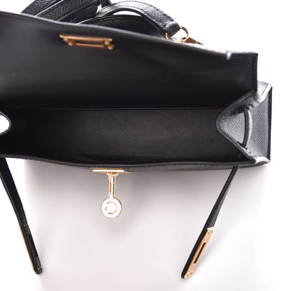 Hermes Epsom Mini Kelly Sellier 20 Black 5 of 8