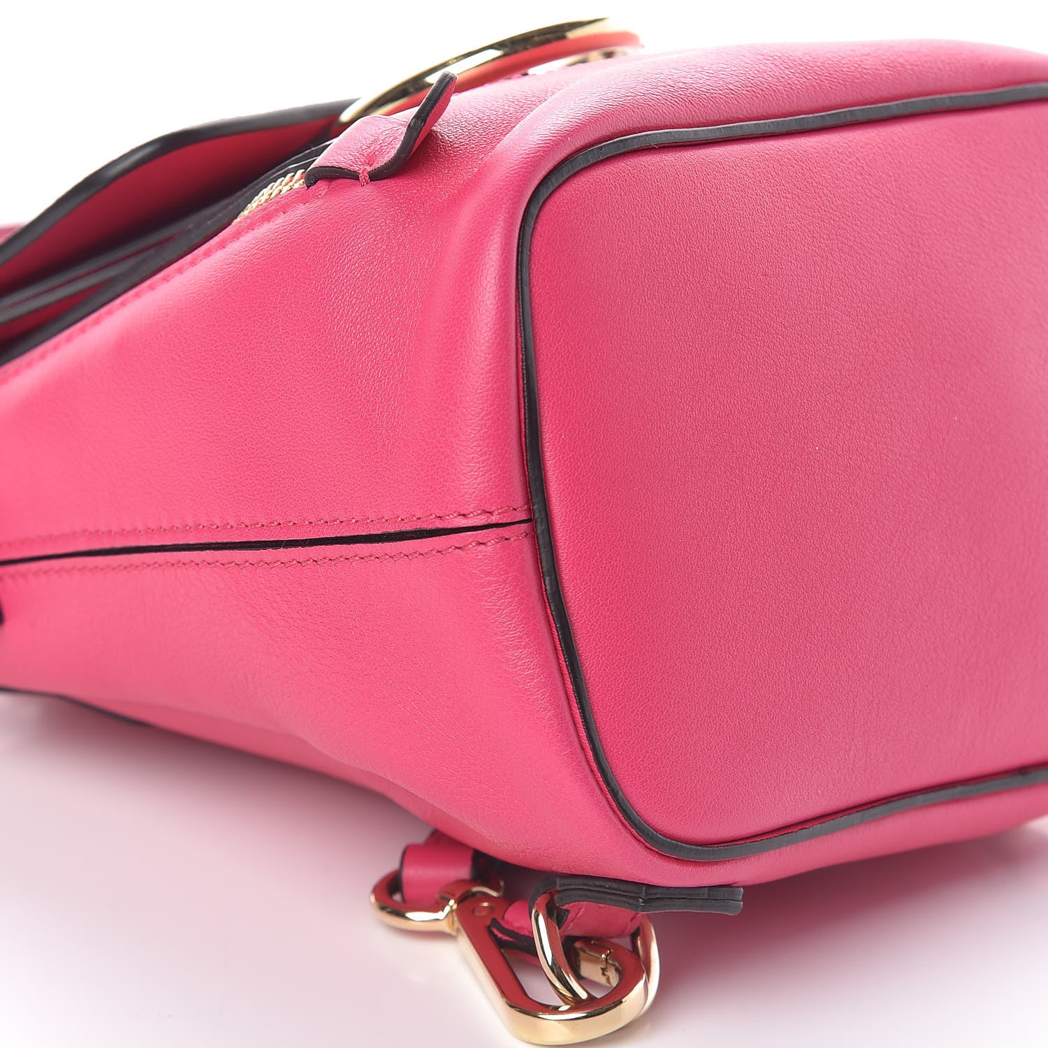 Chloe Suede Calfskin Mini Faye Backpack Fuchsia Rose 10 of 11