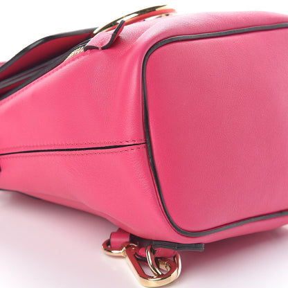 Chloe Suede Calfskin Mini Faye Backpack Fuchsia Rose 10 of 11