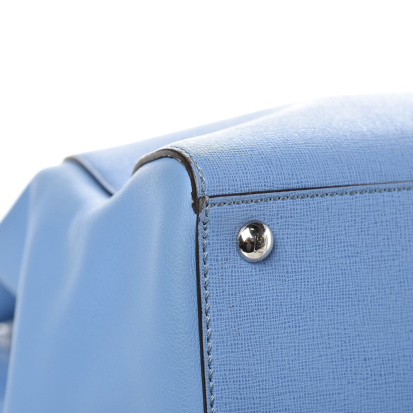 Vitello Elite Flamingo Regular 2Jours Tote Azzurro Nebula