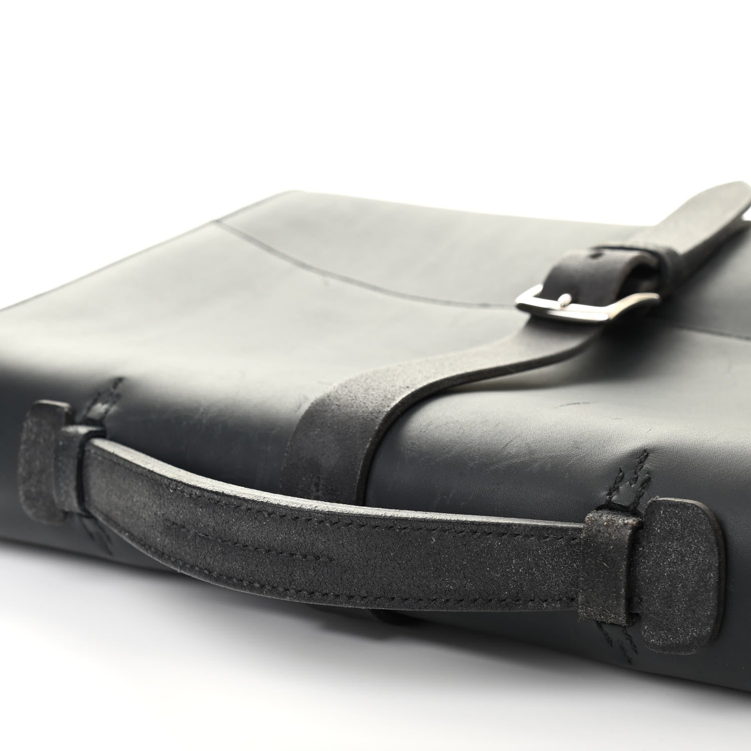 Hermes Sombrero Hunter Cowhide Etriviere II Meeting 38 Briefcase Black 17 of 20