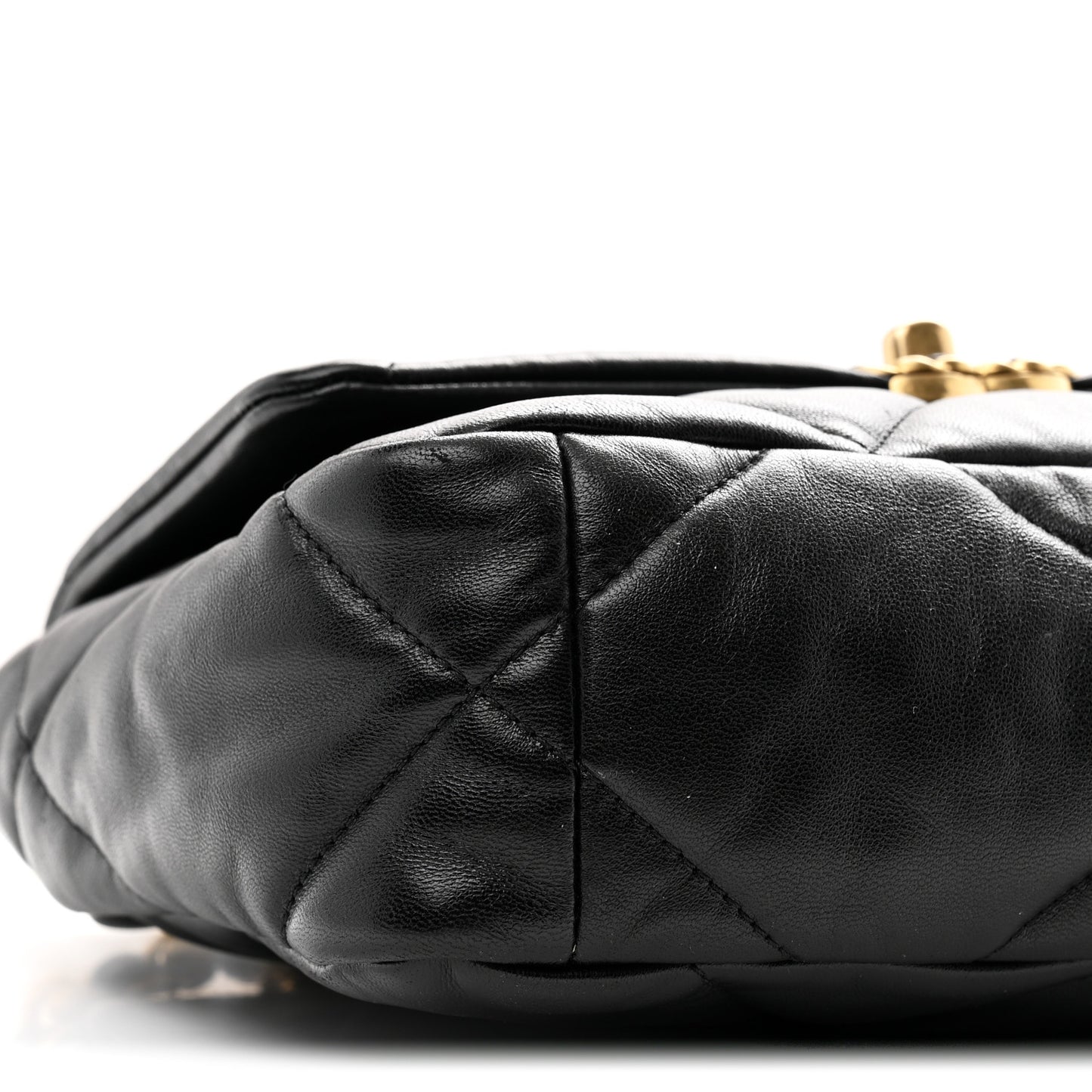 Lambskin Quilted Medium Chanel 19 Flap Black