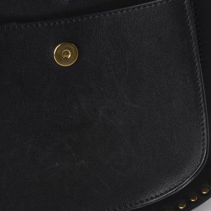 Chloe Calfskin Braided Small Hudson Shoulder Bag Black 9 of 9