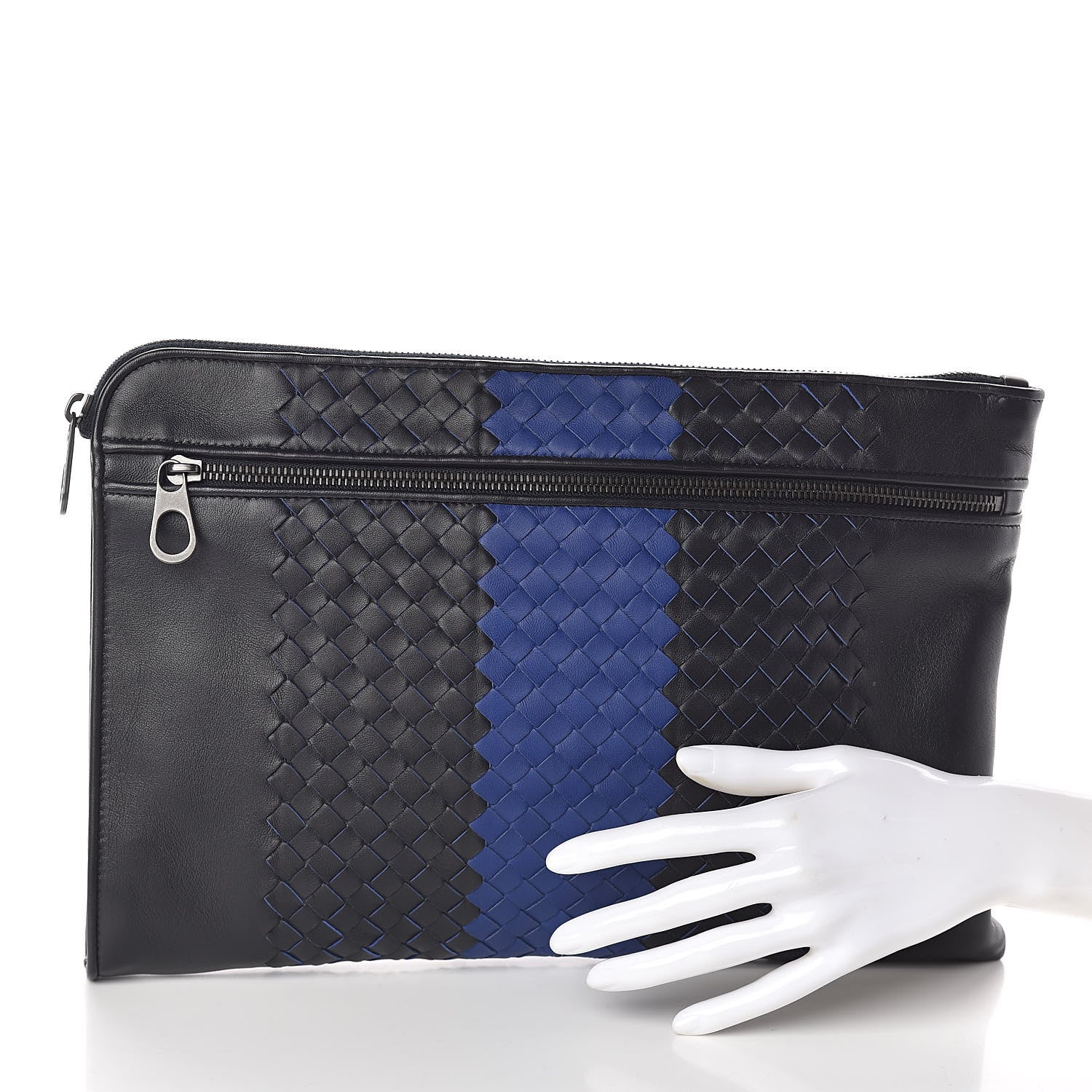 Bottega Veneta Nappa Intrecciato Document Case Tourmaline Cobalt Blue 2 of 6