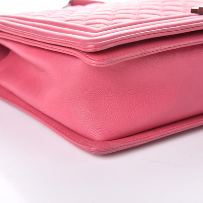 Chanel Calfskin Quilted Large Boy Flap Pink 9 of 11