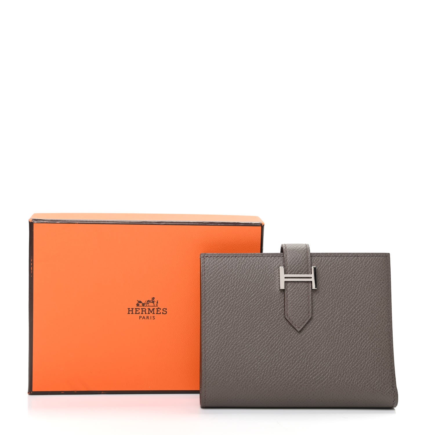 Hermes Epsom Bearn Compact Wallet Etain 7 of 7