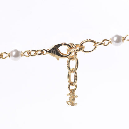 Chanel Pearl Crystal 90's Icon CC Necklace Gold 7 of 8