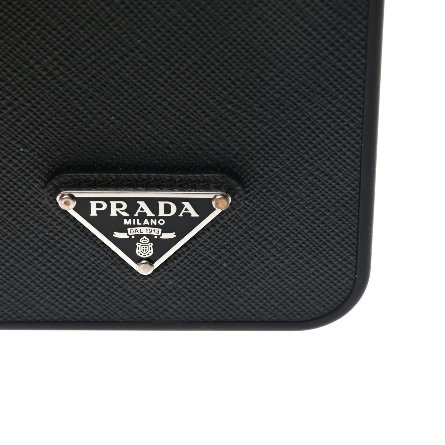 Saffiano Metal iPhone 13 Pro Max Case Black