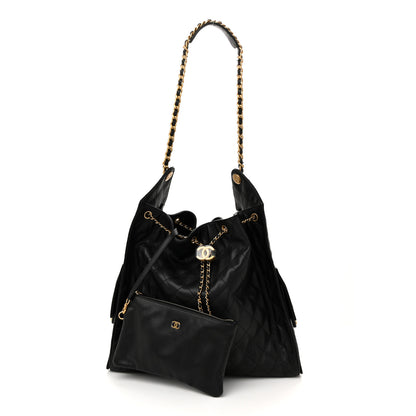 Chanel Caviar Quilted Large Chanel 25 Handbag Black 3 of 11