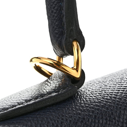 Hermes Epsom Kelly Sellier 28 Bleu Indigo 12 of 12