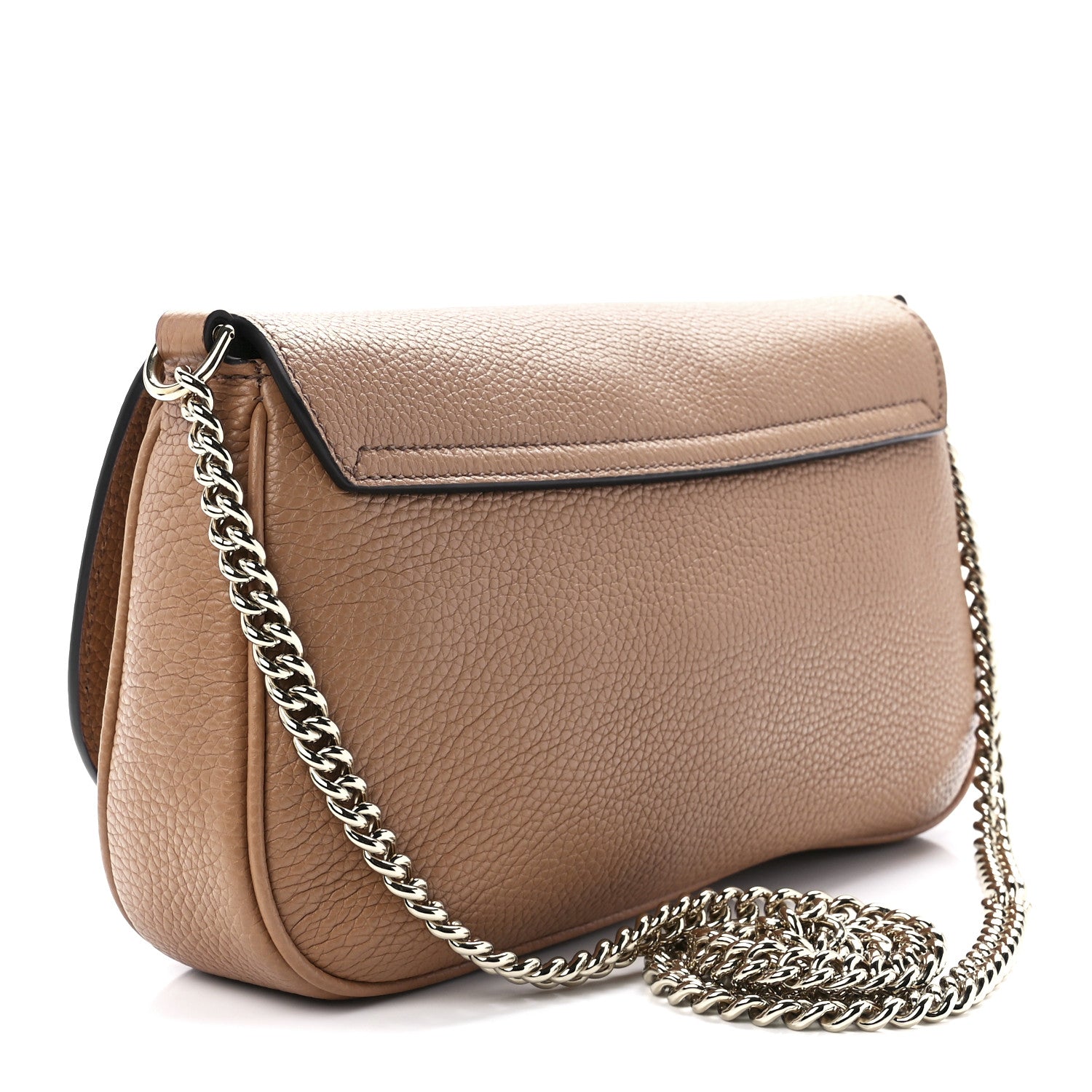Gucci Pebbled Calfskin Medium Soho Flap Crossbody Camelia 2 of 11