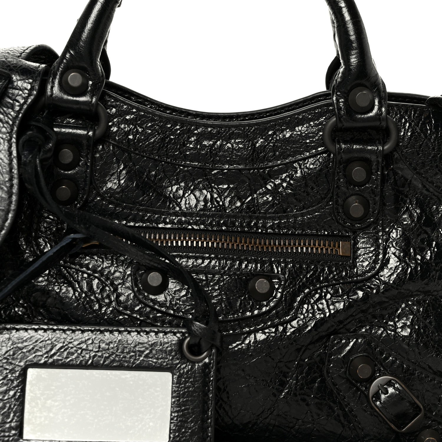 Balenciaga Agneau Arena Classic Hardware Le City Mini  Black 9 of 12