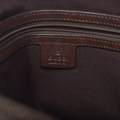 Gucci Crystal Monogram Small Babouska Tote Dark Brown 6 of 11