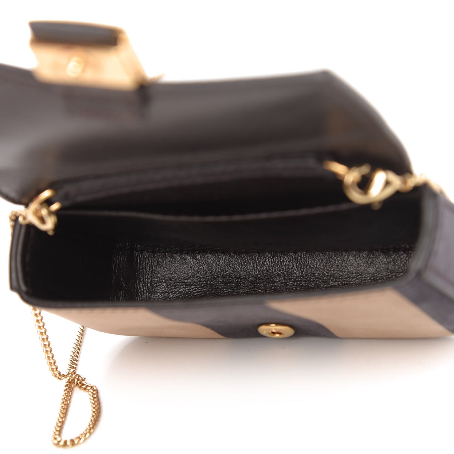 Nubuck Pequin Nano Baguette Charm Tobacco Moro Ebano