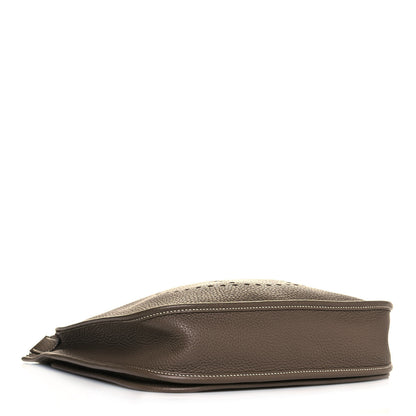 Hermes Taurillon Clemence Evelyne III PM Etoupe 3 of 11