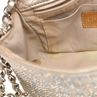 Chanel Iridescent Calfskin Studded Mini Flap Silver 14 of 19