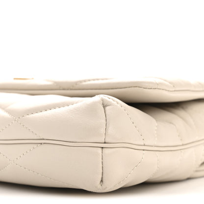 Saint Laurent Lambskin Quilted Le 57 Diamond Shoulder Bag Crema Soft 10 of 12