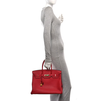 Hermes Togo Birkin 35 Rouge Vif 2 of 16