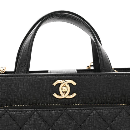 Chanel Caviar Quilted Small Business Affinity Shopping Bag Black 5 of 11