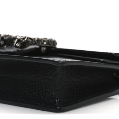 Gucci Calfskin Super Mini Dionysus Shoulder Bag Black 9 of 10