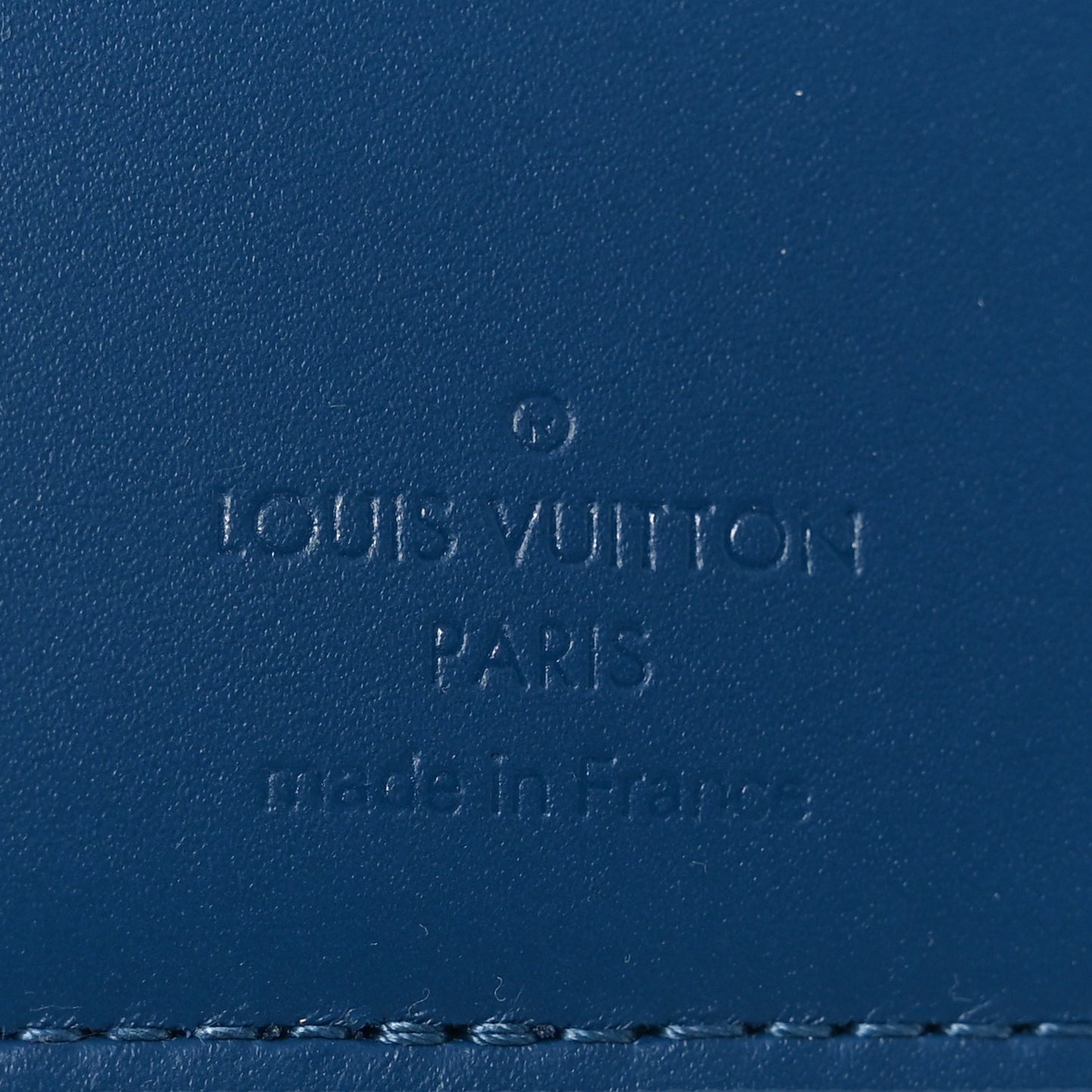 Faded Calfskin Monogram Pocket Organizer Denim Blue