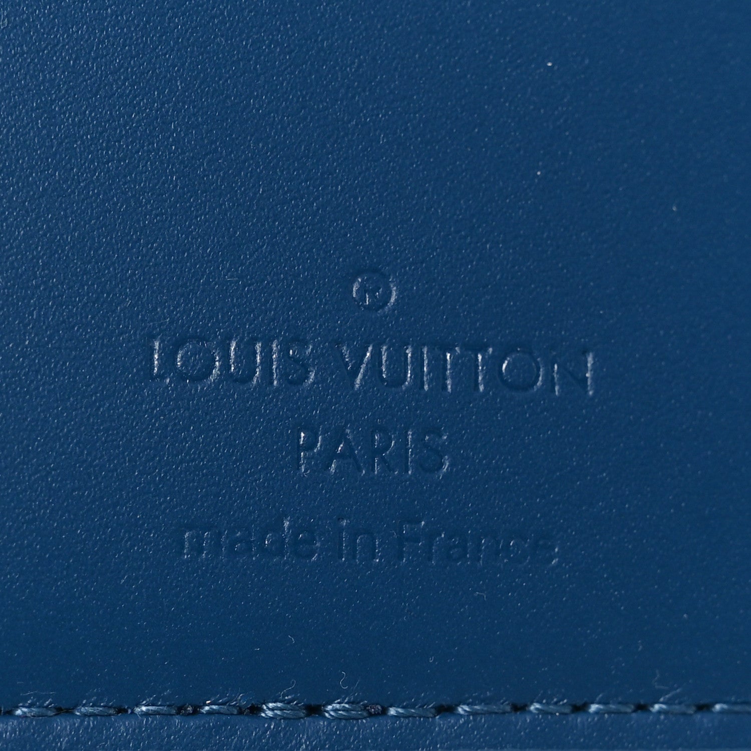 Louis Vuitton Faded Calfskin Monogram Pocket Organizer Denim Blue 6 of 7