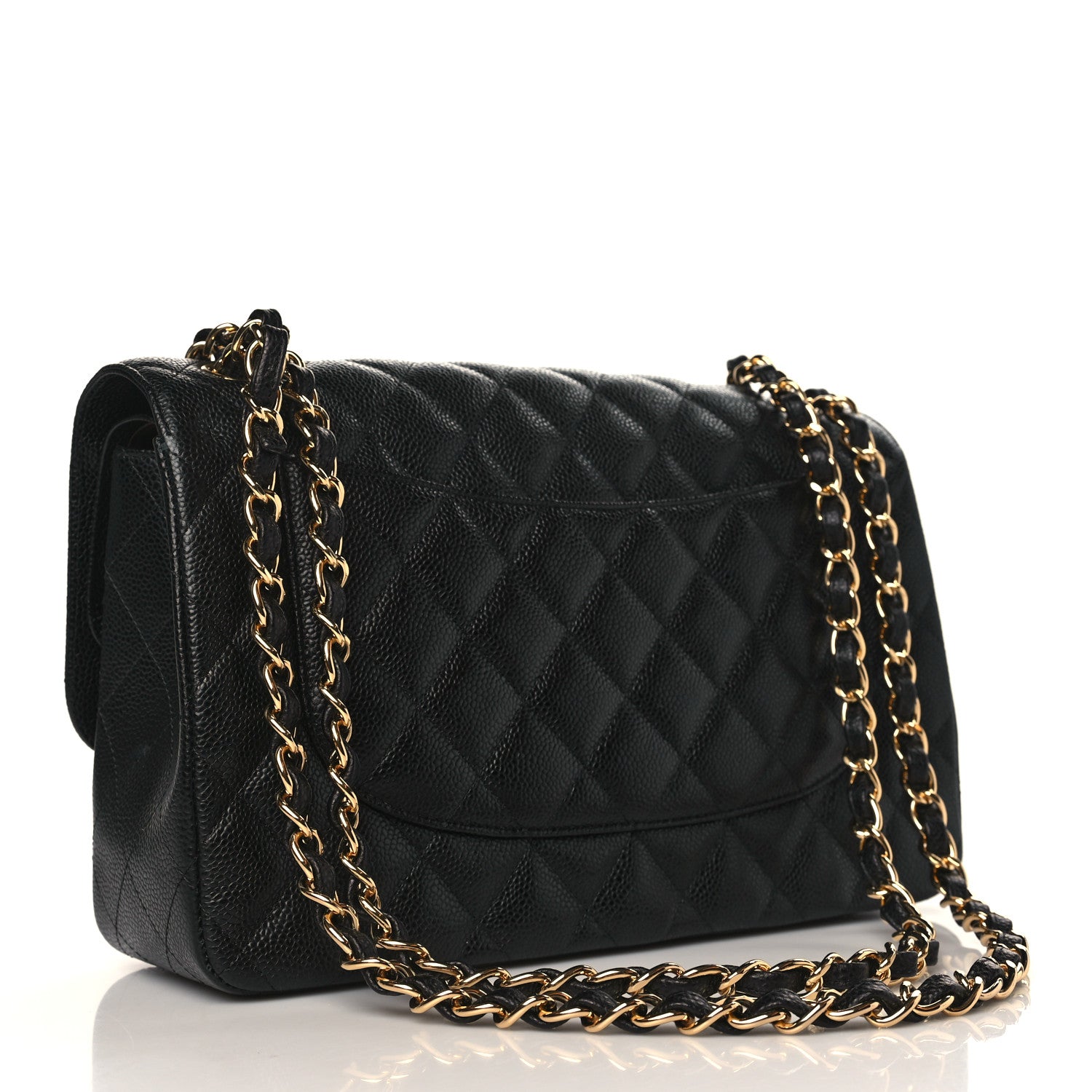 Chanel Caviar Quilted Jumbo Double Flap Black 3 of 10