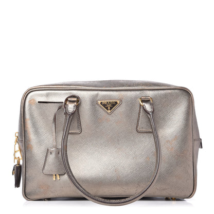 Prada Metallic Saffiano Sport Bauletto Pirite 1 of 10