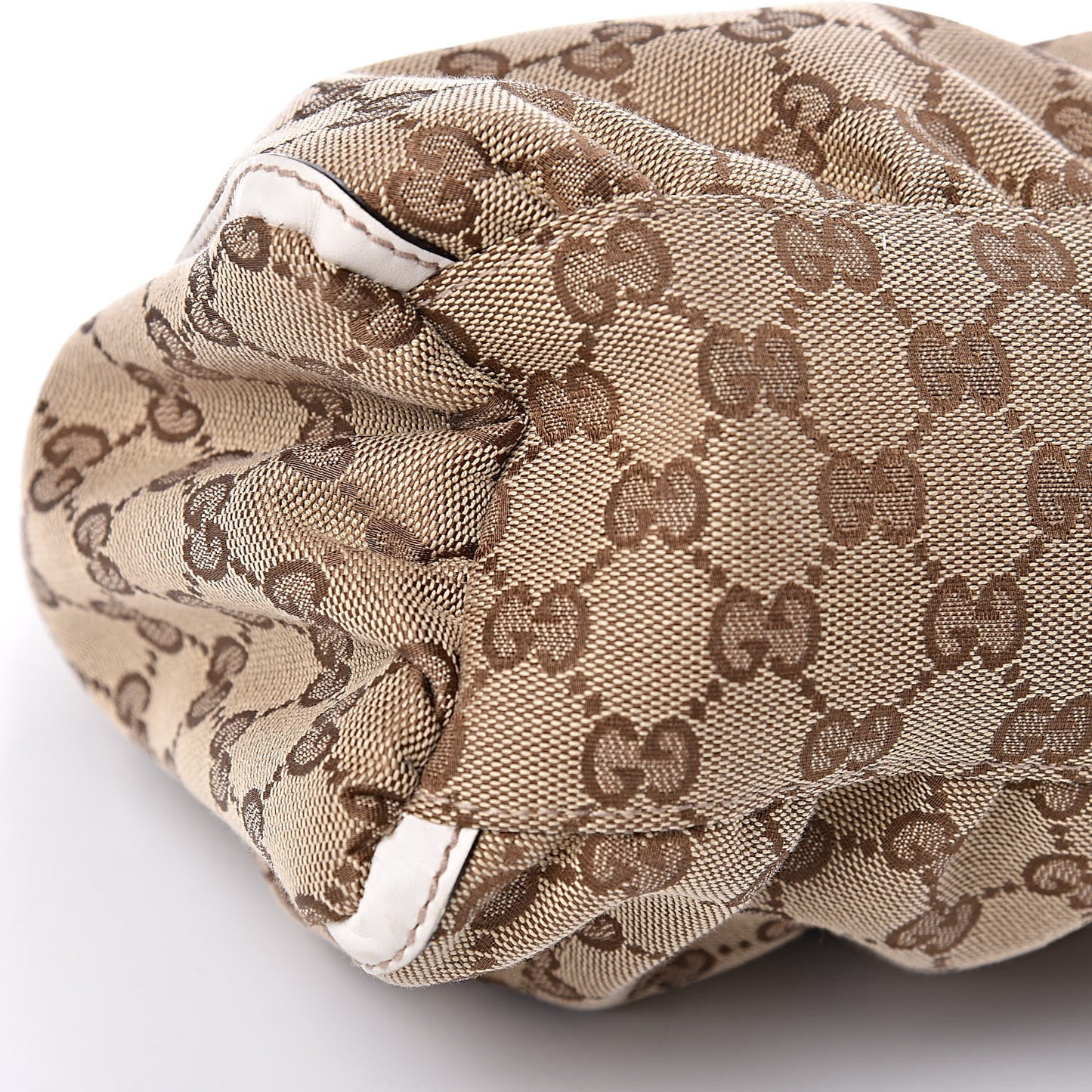 Monogram Medium D Gold Ring Hobo White