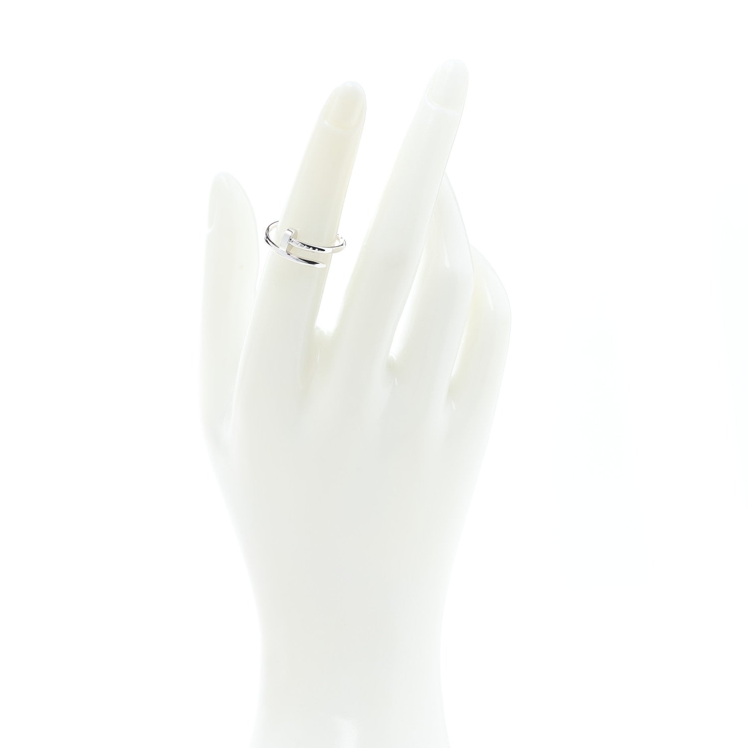 Cartier 18K White Gold Small Juste Un Clou Ring 50 5.25 2 of 5