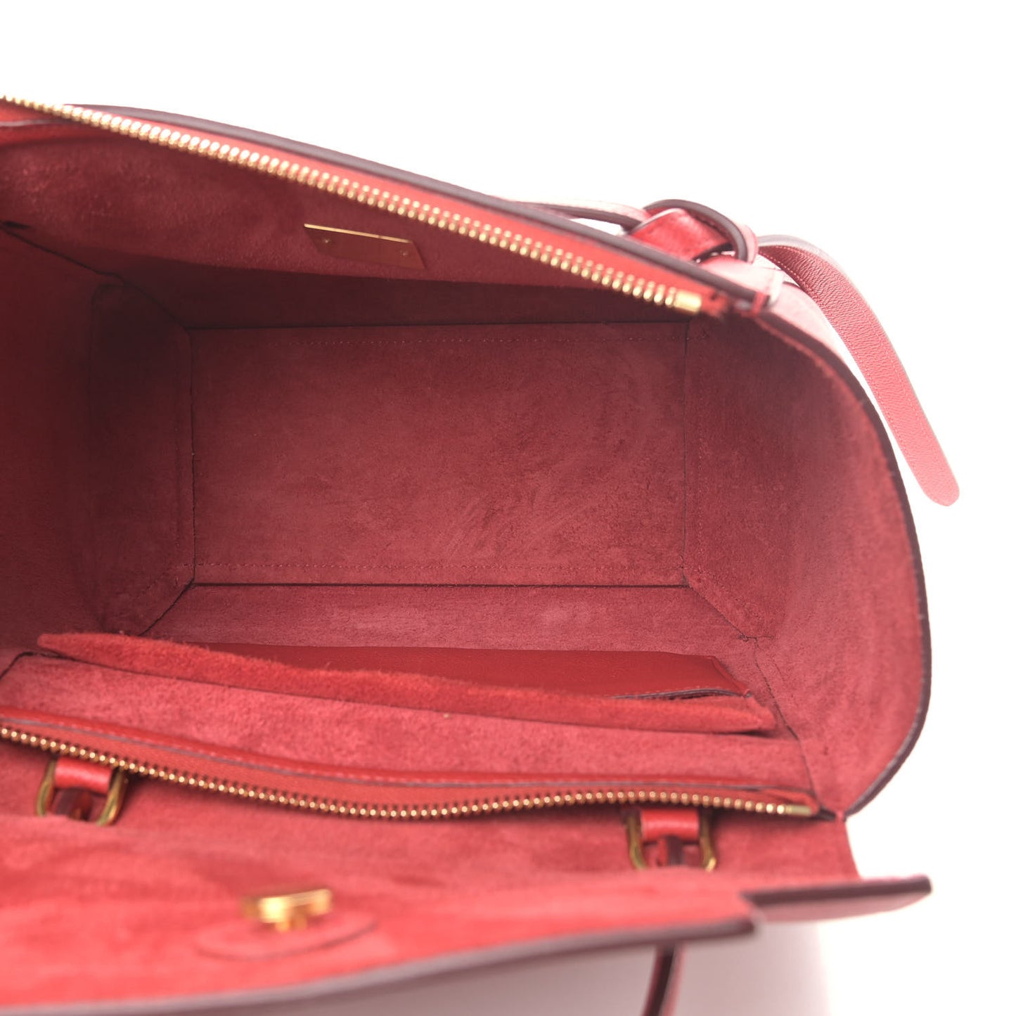 Baby Grained Calfskin Micro Belt Bag Poppy