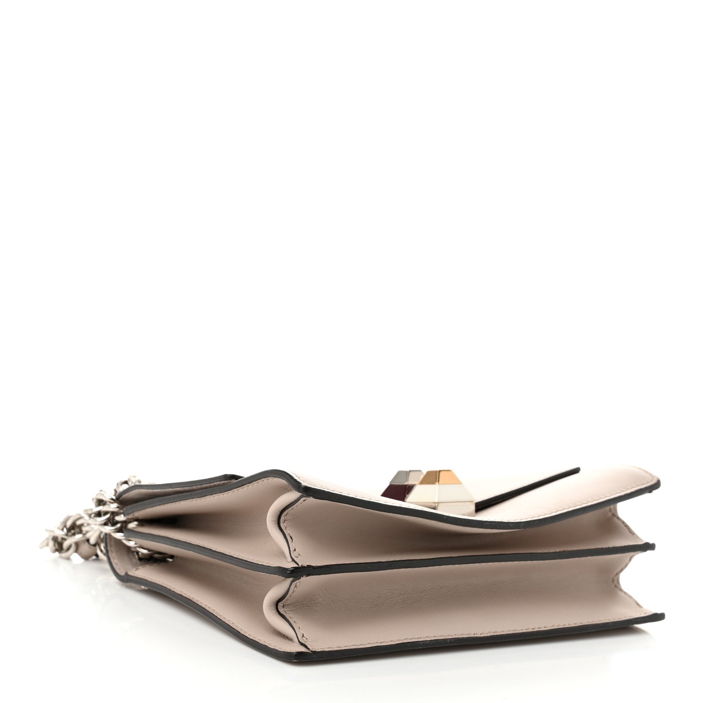 Vitello Liberty Studded Small Kan I Shoulder Bag Grigio Polvere Multicolor