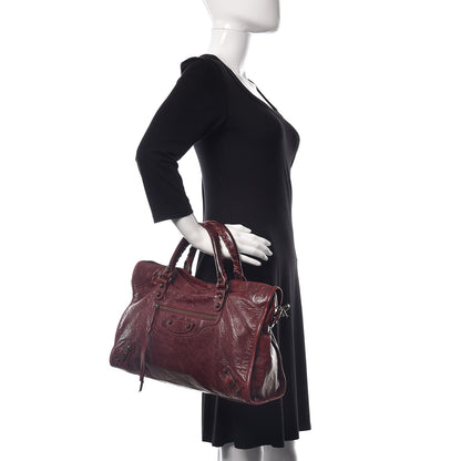 Balenciaga Agneau Classic Hardware City Rouge Grenat 2 of 13