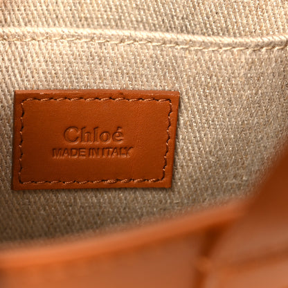 Chloe Calfskin Mini Woody Ribbon Tote Caramel 6 of 10