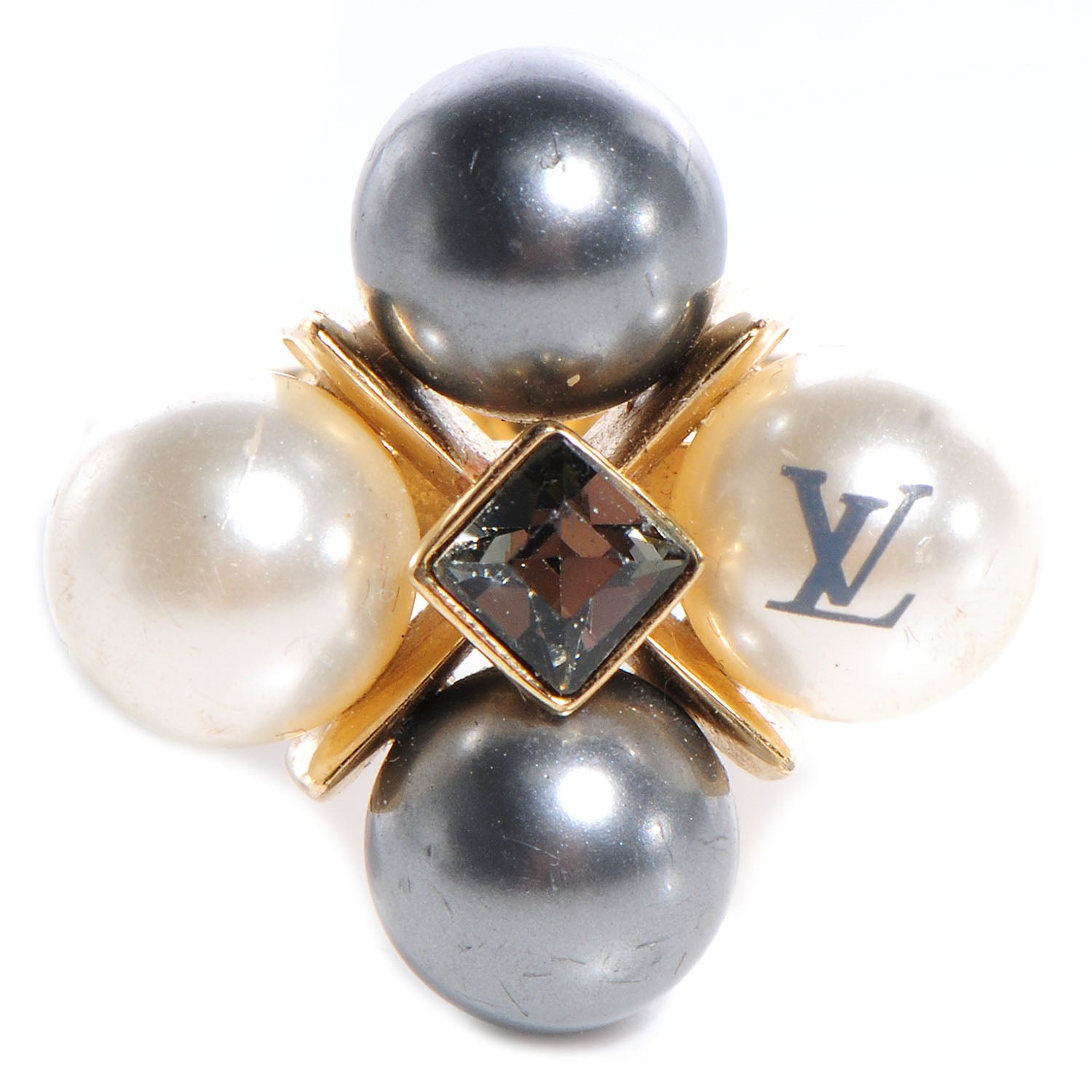 Louis Vuitton Pearl Cry Me A River Ring Medium 6.5 1 of 8