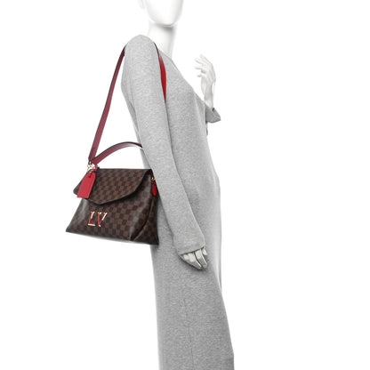 Louis Vuitton Damier Ebene Beaubourg MM Scarlet 2 of 10