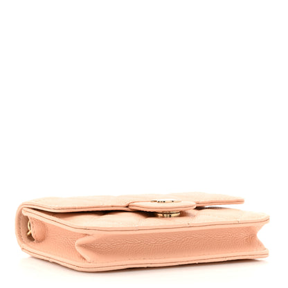 Chanel Caviar Quilted Mini Chain Bag Beige 4 of 10