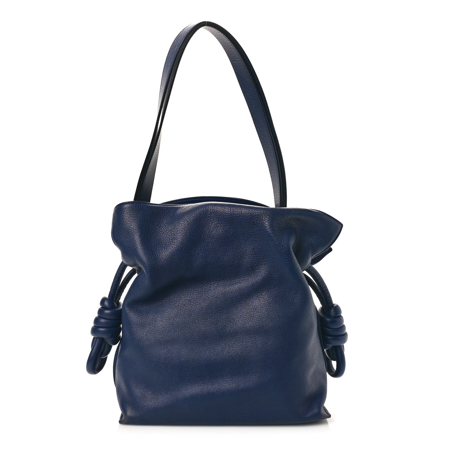 Loewe Calfskin Flamenco Knot Bag Navy 1 of 7