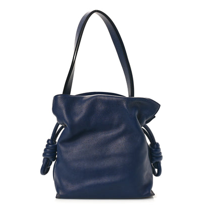 Loewe Calfskin Flamenco Knot Bag Navy 1 of 7