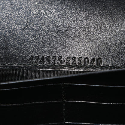 Gucci Calfskin Matelasse GG Marmont Chain Wallet Black 7 of 12