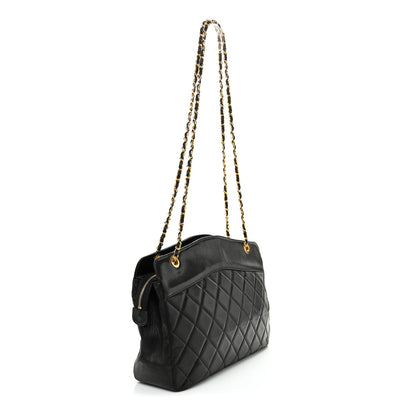Chanel Lambskin Quilted Shoulder Bag Black 3 of 15