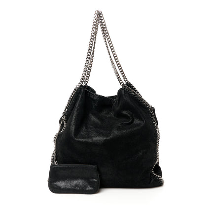 Stella McCartney Shaggy Deer Falabella Fold Over Tote Black 3 of 13