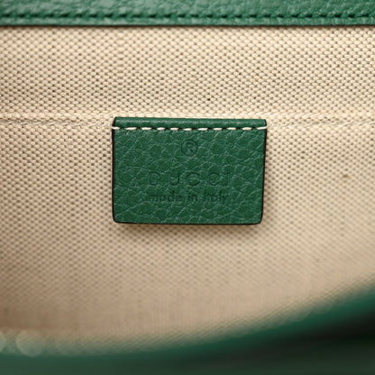Gucci Dollar Calfskin Crystal Web Medium Dionysus Bamboo Top Handle Bag Emerald 7 of 12