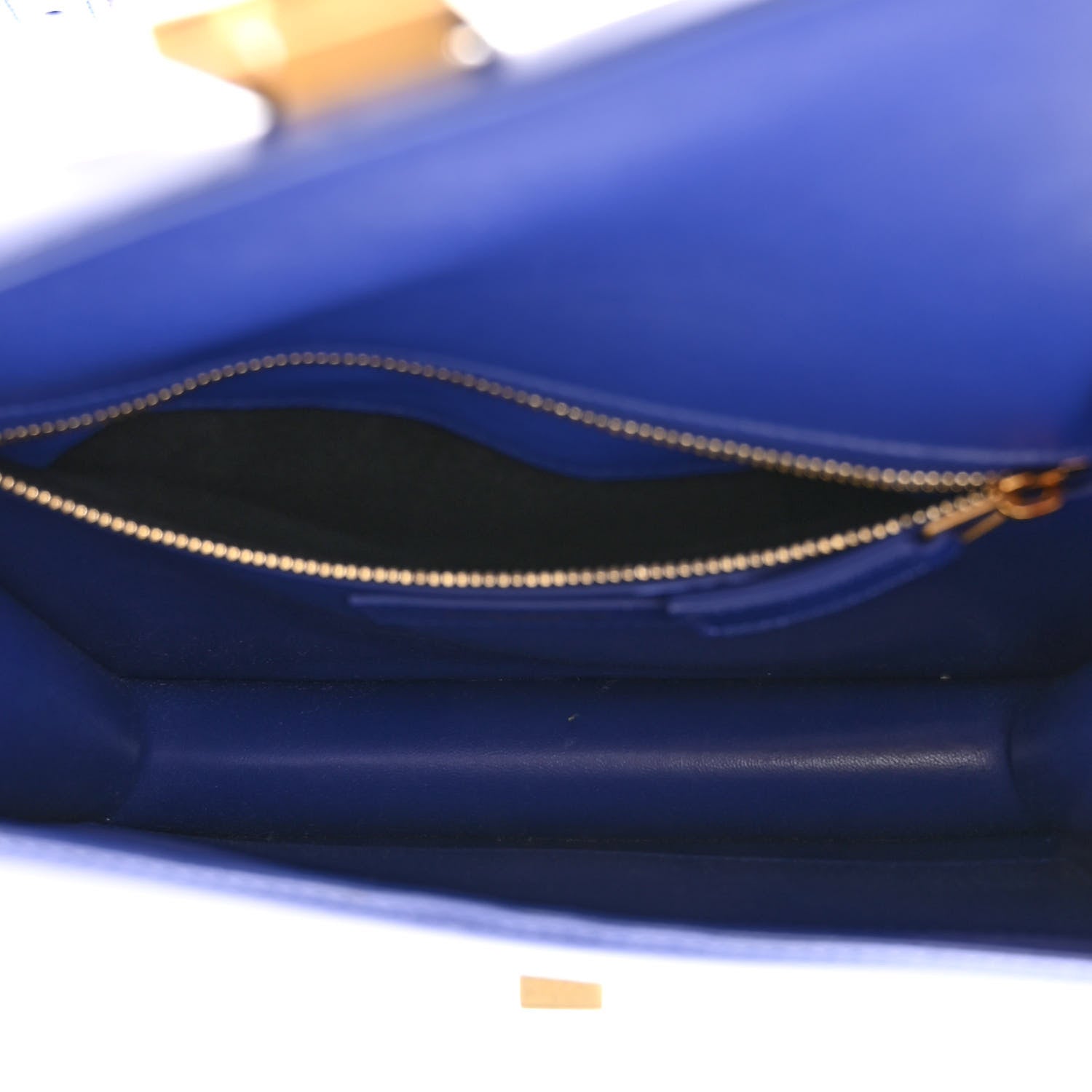 Saint Laurent Smooth Calfskin Le Carre Satchel Royal Blue 5 of 10