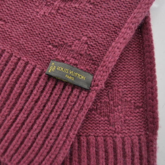 Louis Vuitton Cashmere Monogram Winter Scarf Pink 8 of 8