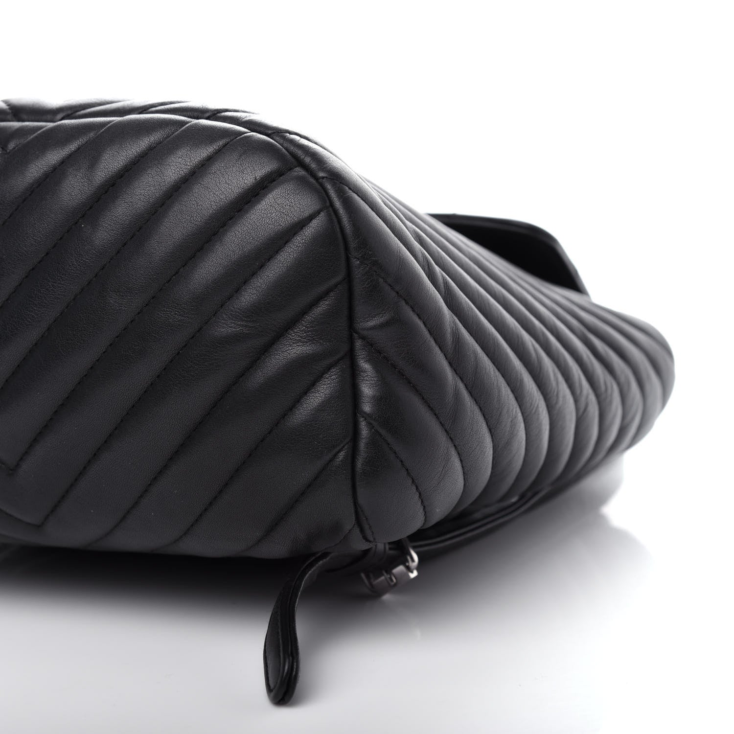 Chanel Calfskin Chevron Quilted Small Urban Spirit Backpack Black 9 of 10
