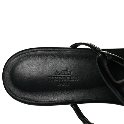 Hermes Nappa Womens Beach Sandals 41 Black 14 of 18