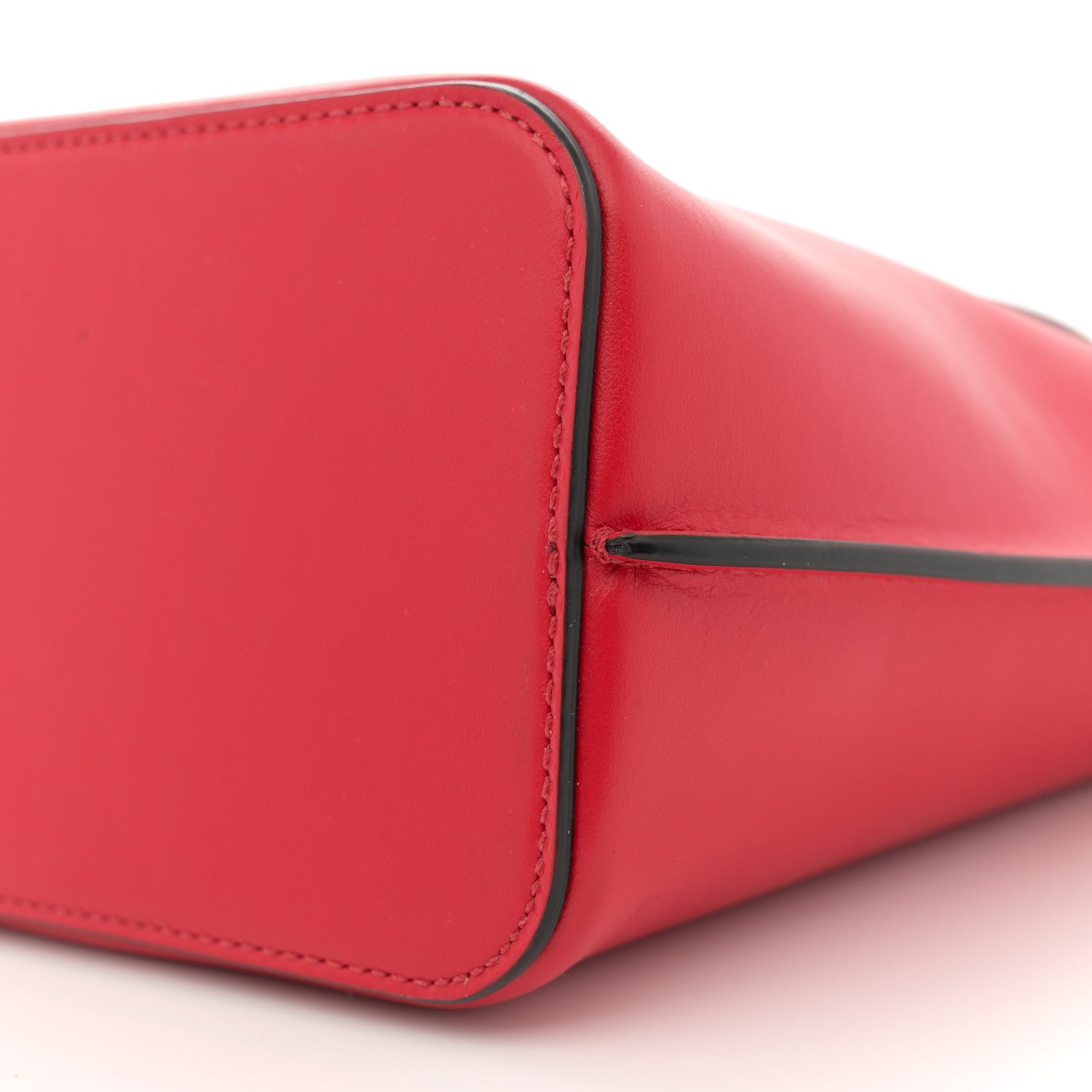 Valentino Garavani Calfskin Vlogo Bucket Bag Rouge Pur 9 of 10